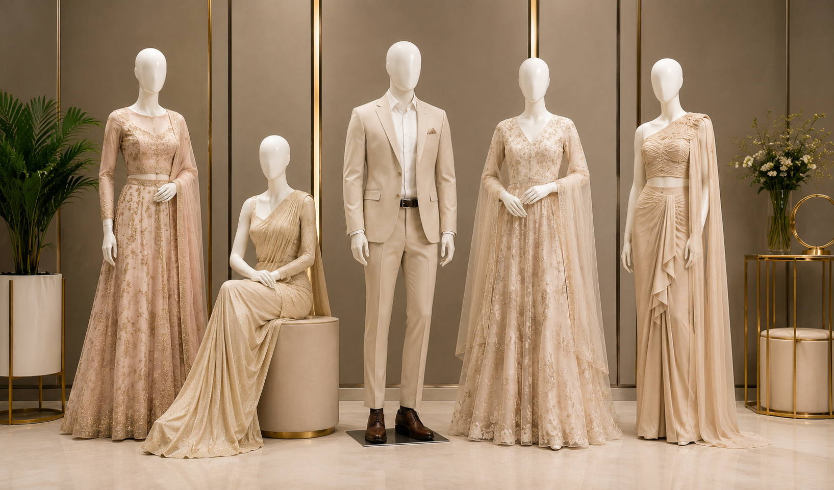 Luxury mannequin display